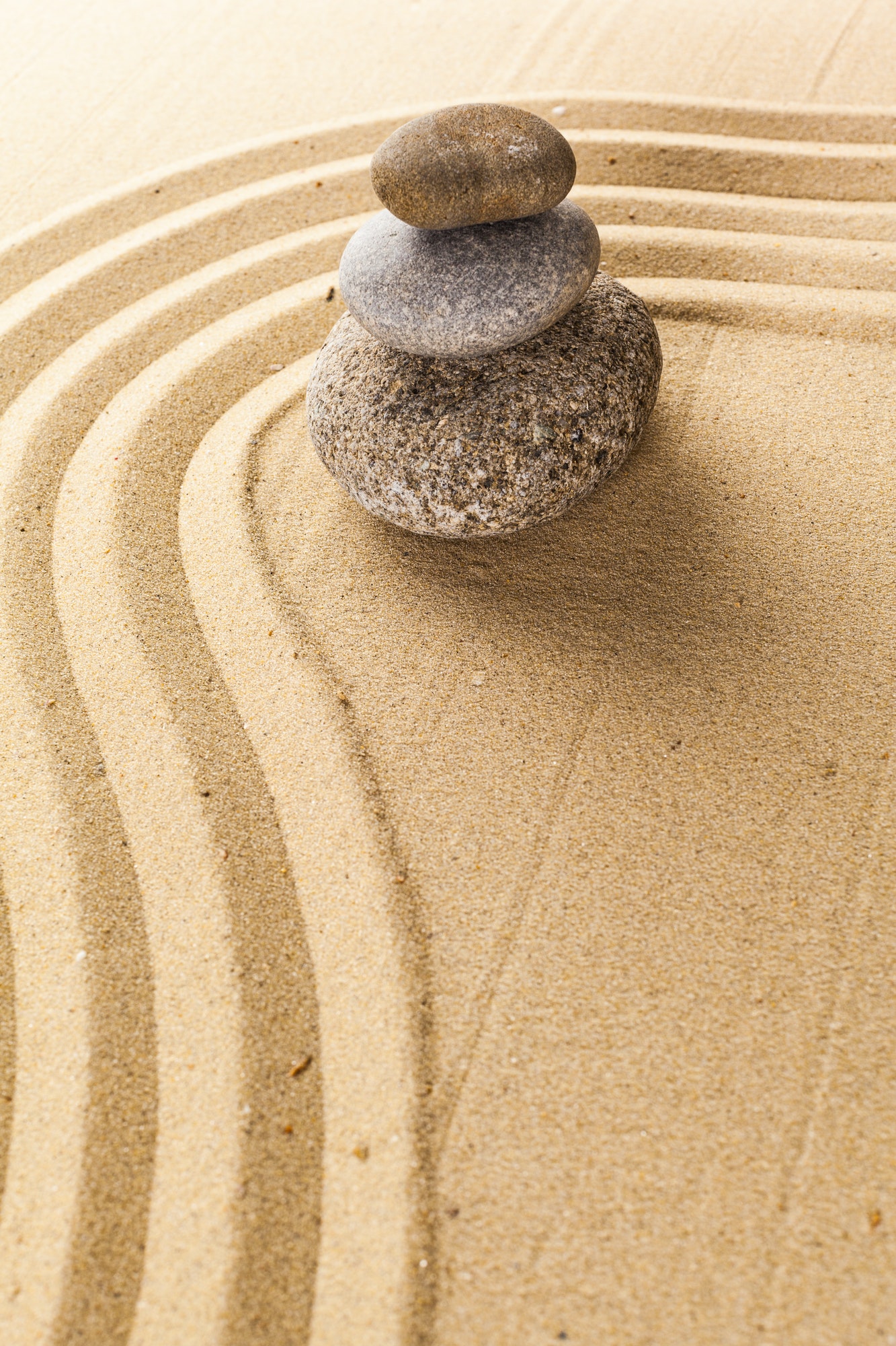 zen garden meditation stone background